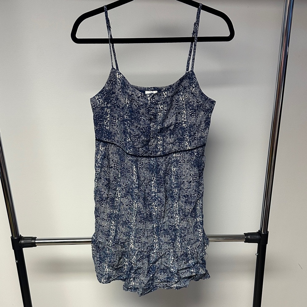 Blue Rain Navy and White Mini Dress